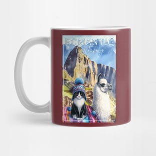 Romantic Andes Getaway Cat Tuxedo Life 3AT Mug